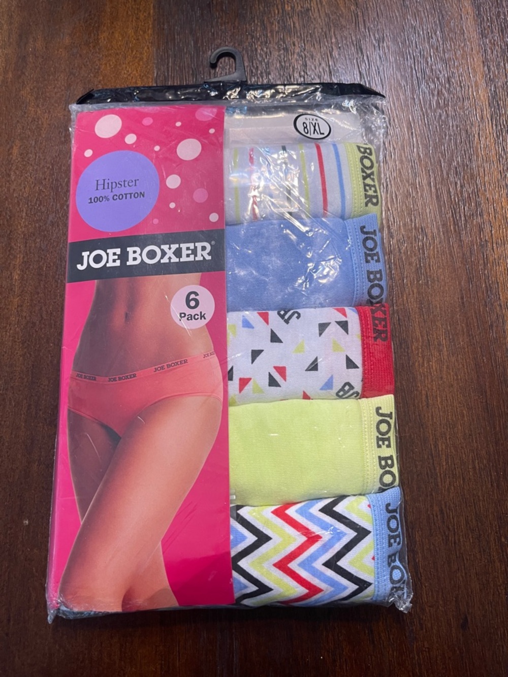 Joe Boxer Bikini Panty Low Rise New in  package 5 pair not 6 Vintage Sears